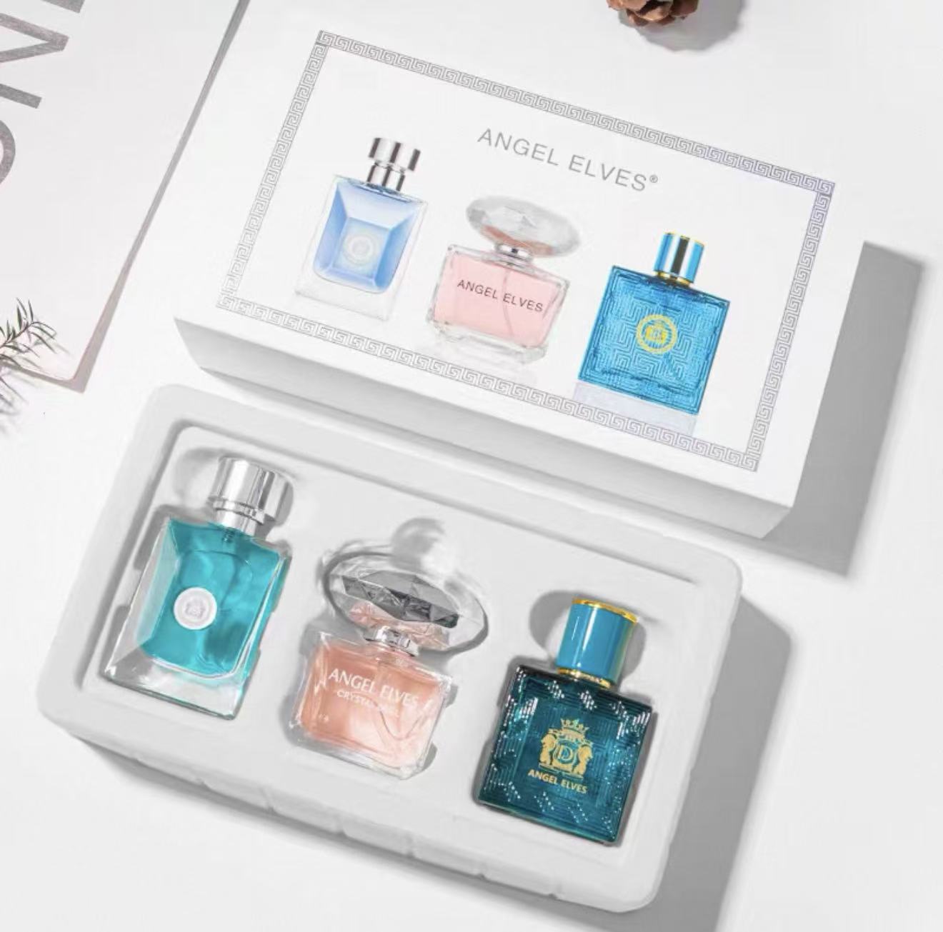 ANGEL ELVES Women's Perfume Gift Set, 3-Piece Luxury Fragrance Collection, Long-Lasting Eau de Parfum, Elegant Design, Perfect for Gifting & Daily Wear